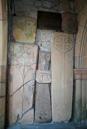 Darley Dale - Stone Memorials in Porch